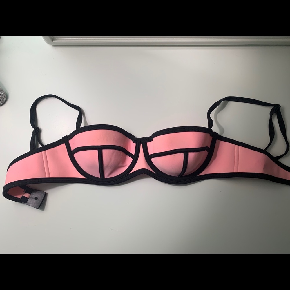 Triangl Neoprene Swim Bikini Top Balconette